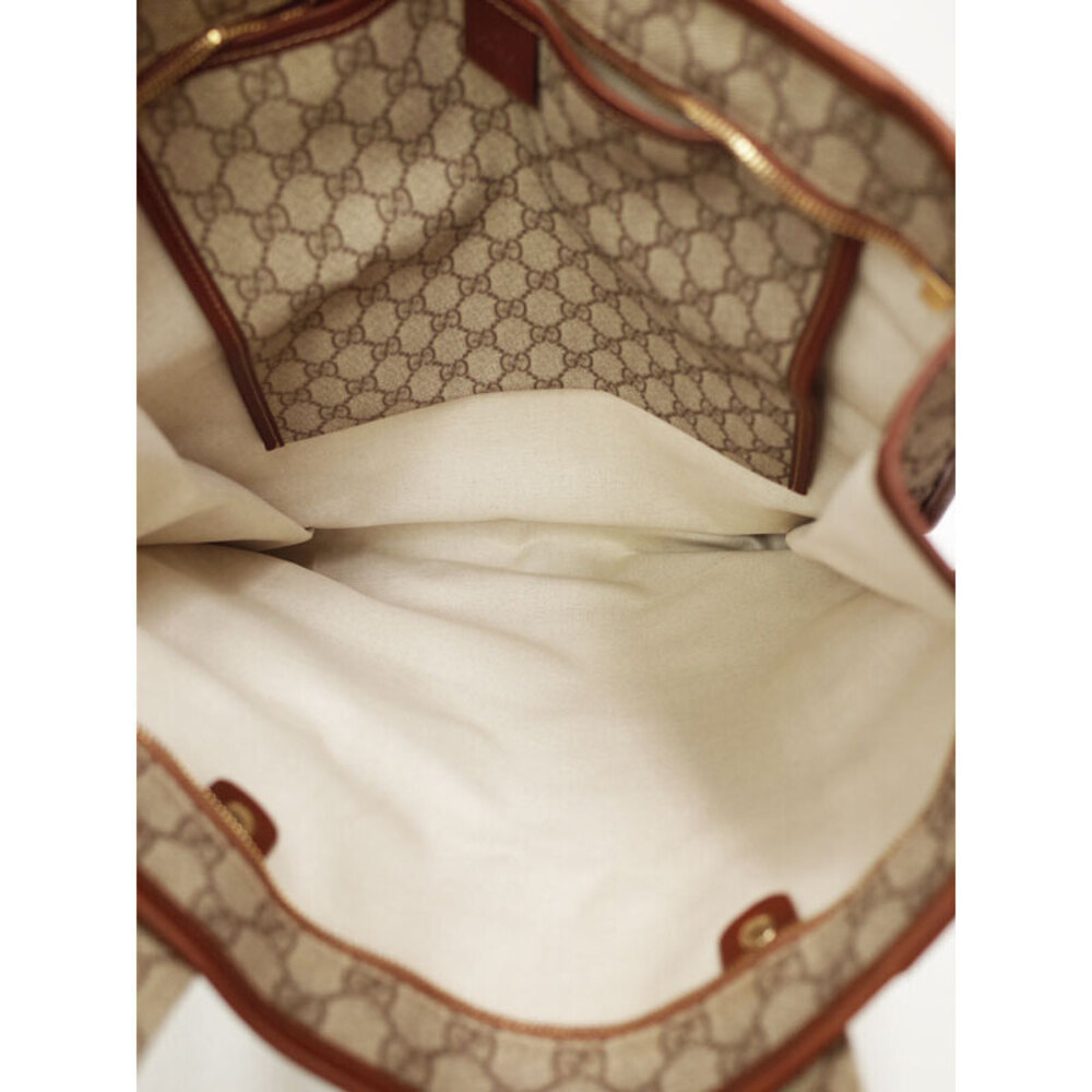 Gucci GG Supreme Web Loop Tote bag Brown - Picture 3 of 9